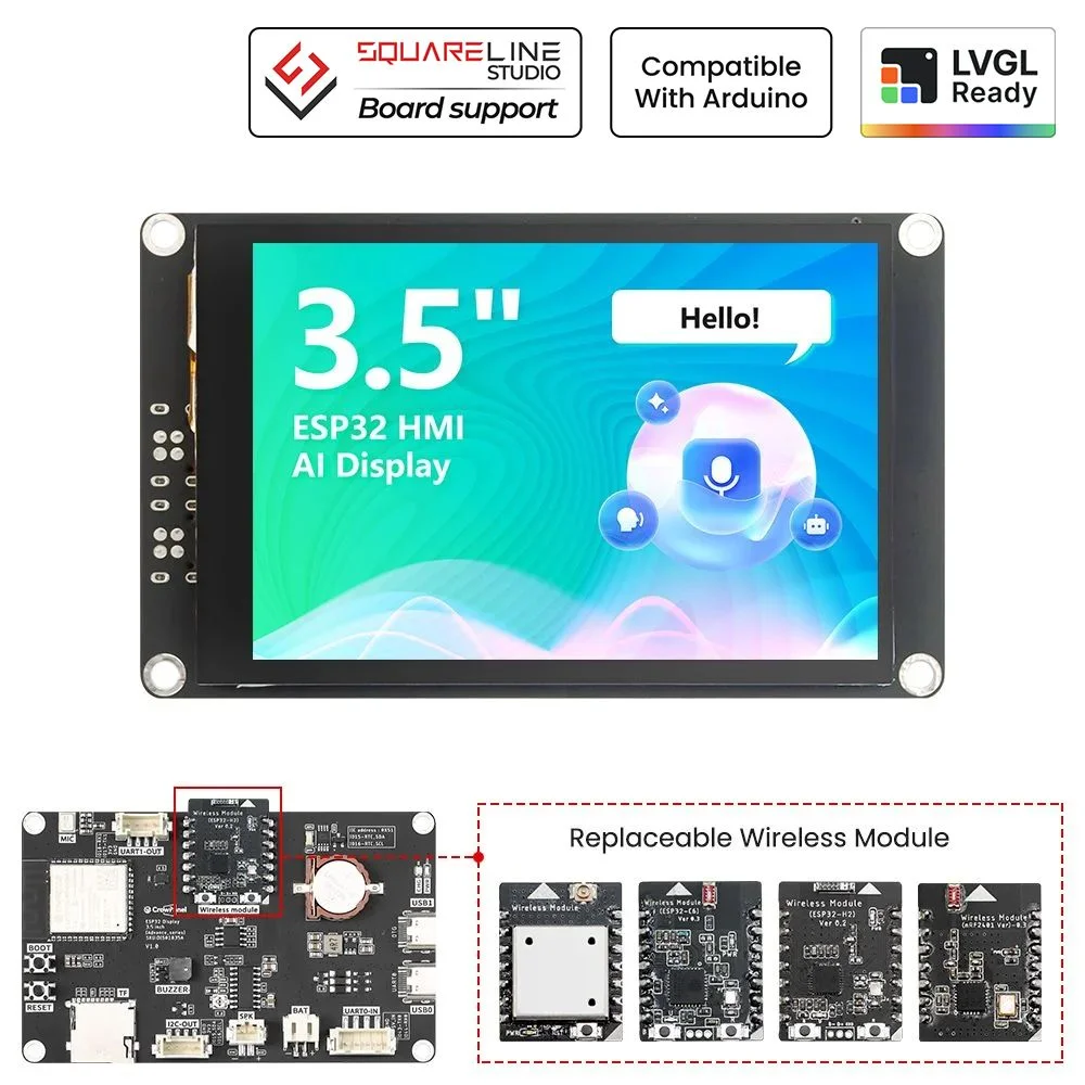 Home Automation Arduino - Elecrow CrowPanel Advance 3.5“ HMI Display